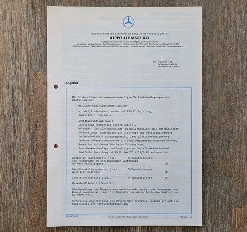 Mercedes 250 w114 angebot - 250,