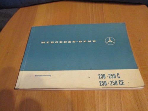 Betriebsanleitung mercedes 230 - betriebsanleitung,